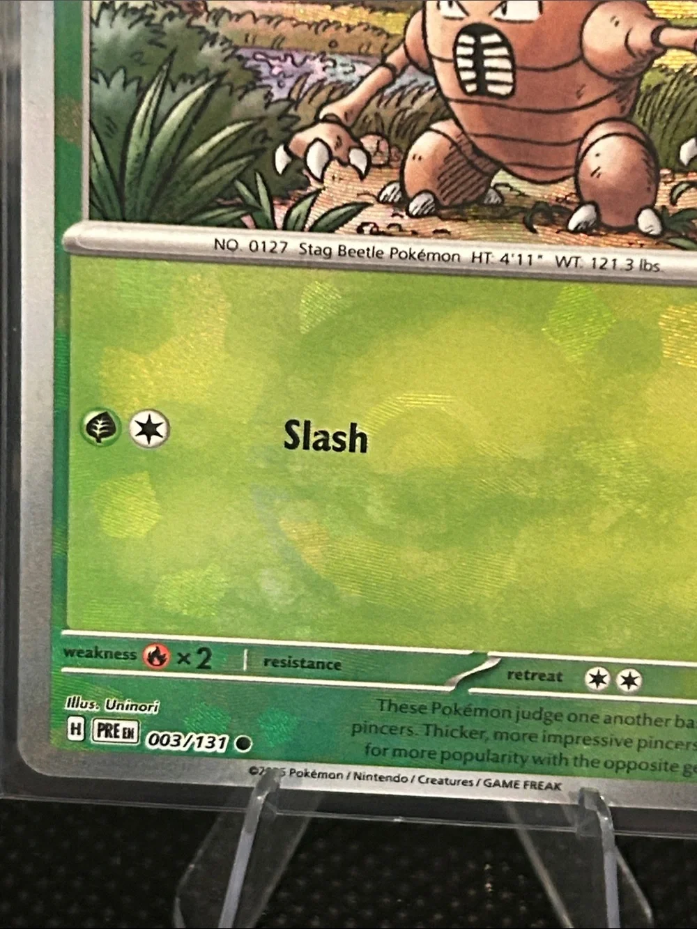 Pokemon Pinsir Pokeball 003/131 Holo from Prismatic Evolutions‎ M/NM